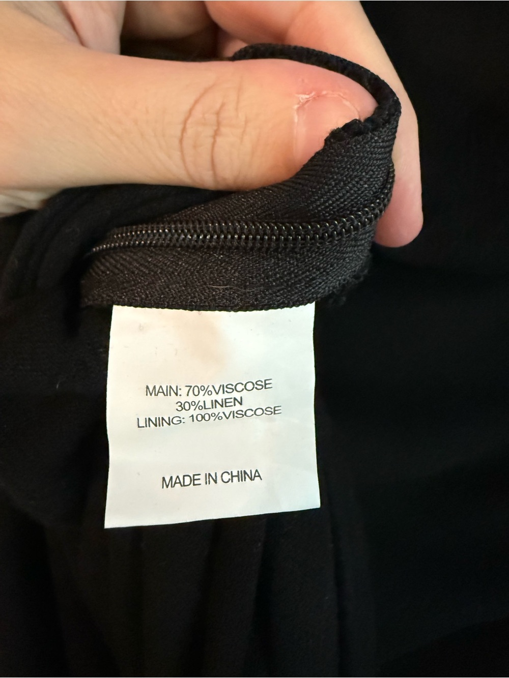 Showpo Black One-Shoulder Linen Maxi Dress - Picture 8 of 8